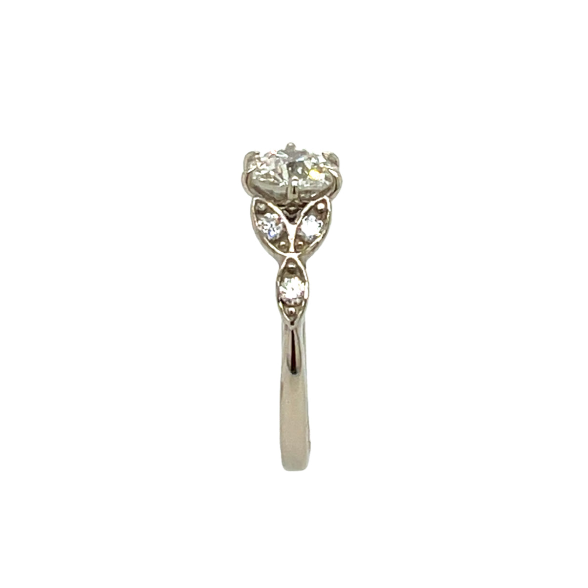 The Petal- 1.1ct Old European Diamond & 14k white gold