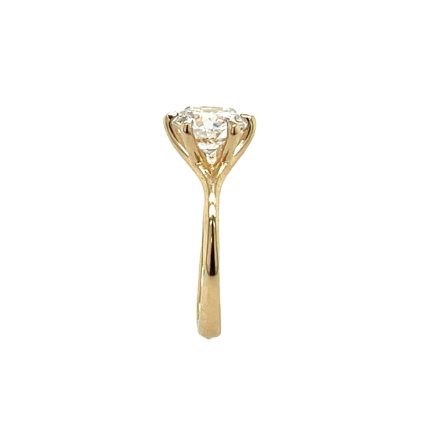 6 Prong Swoop- 2.09ct Lab diamond
