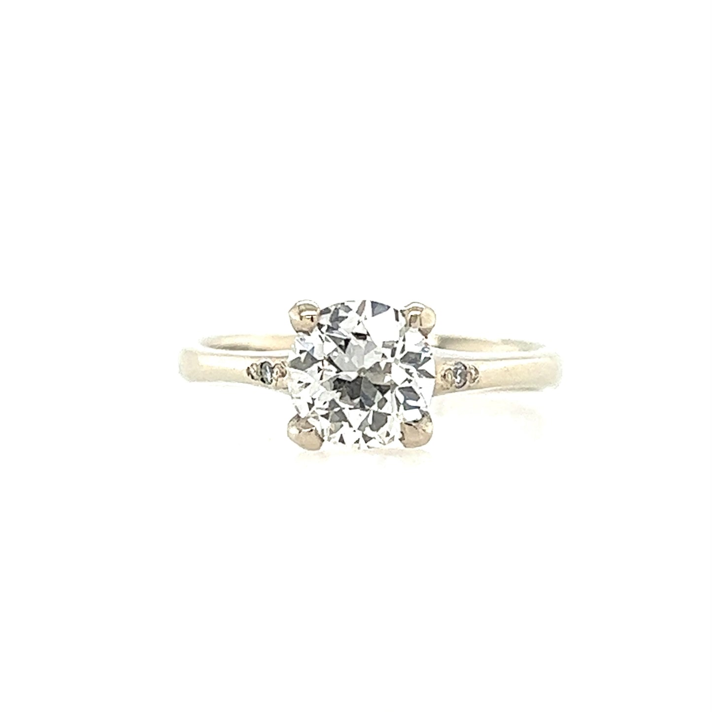 The Accented Woven Tapered- .1.05ct Old Euro Diamond