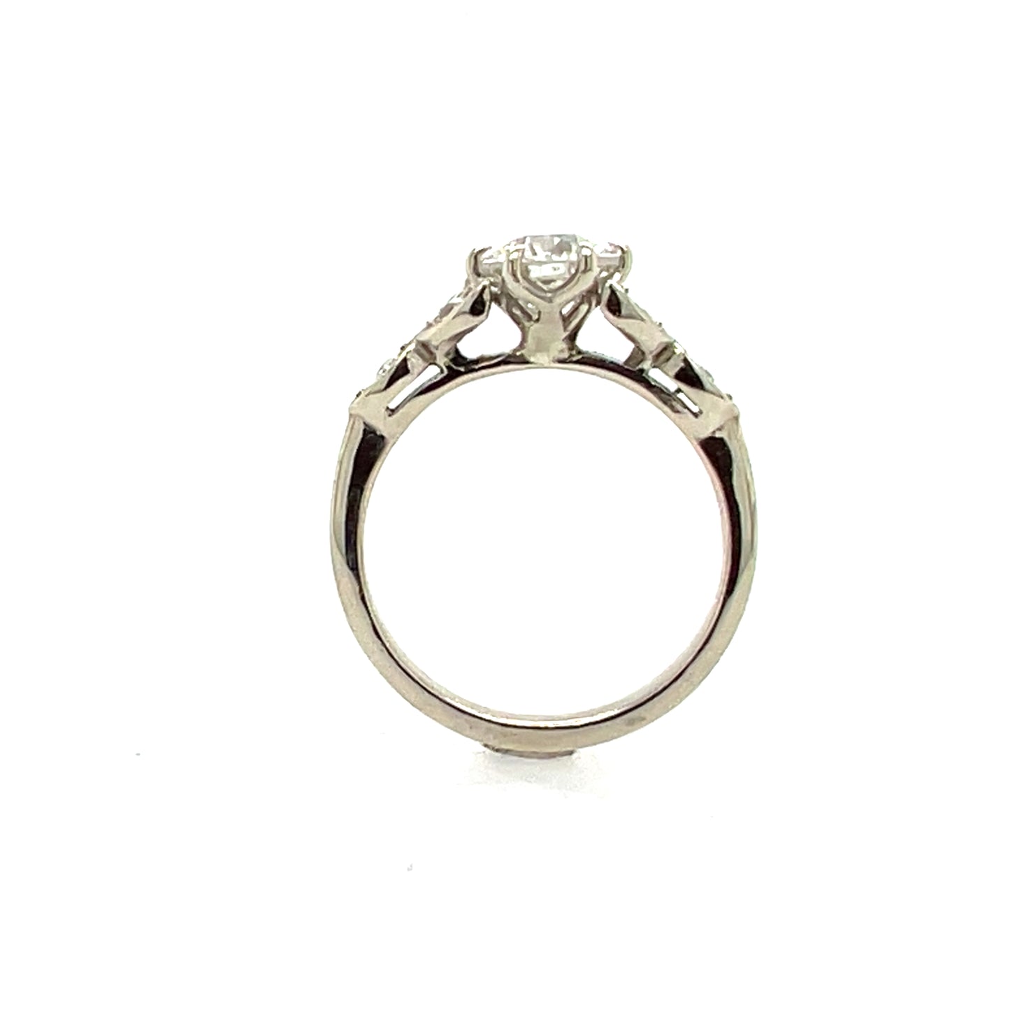 The Petal- 1.1ct Old European Diamond & 14k white gold