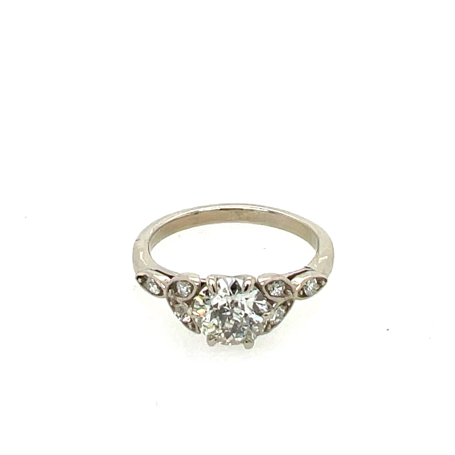 The Petal- 1.1ct Old European Diamond & 14k white gold