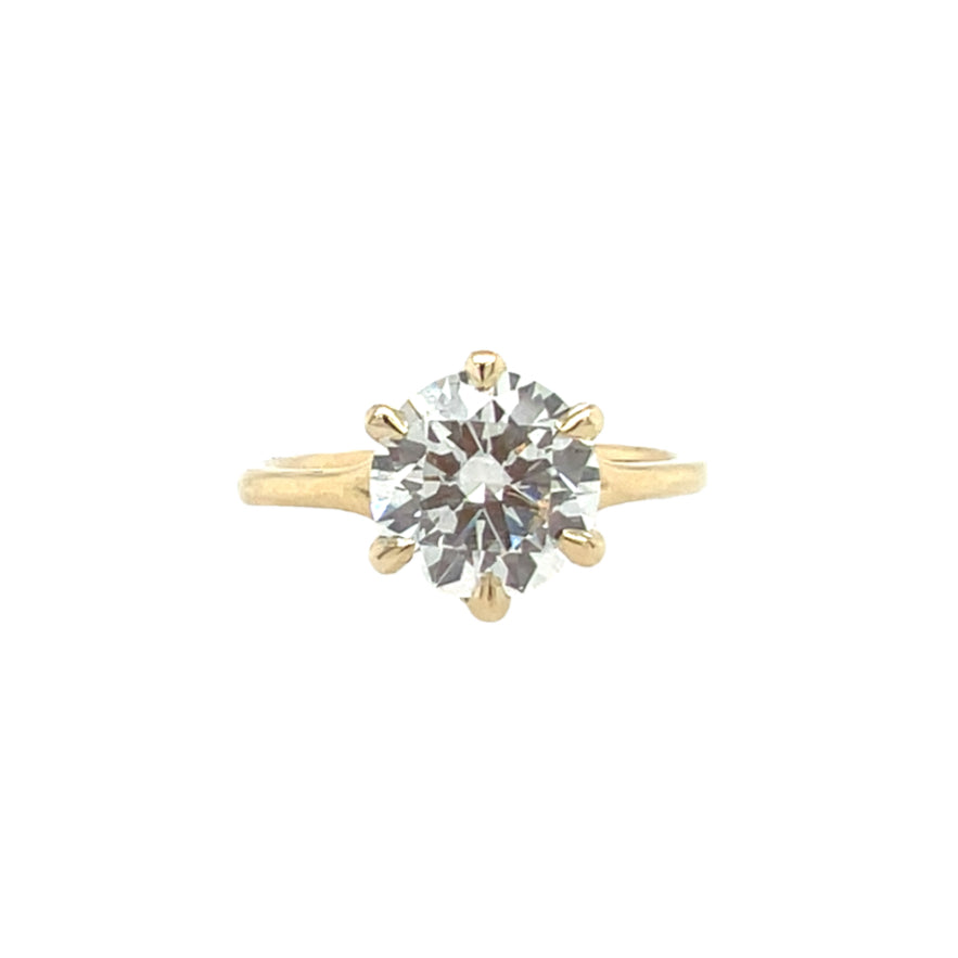 6 Prong Swoop- 2.09ct Lab diamond