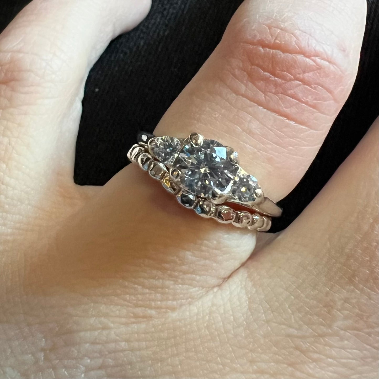 e. scott nuptials... The Woven Three Stone Engagement Ring