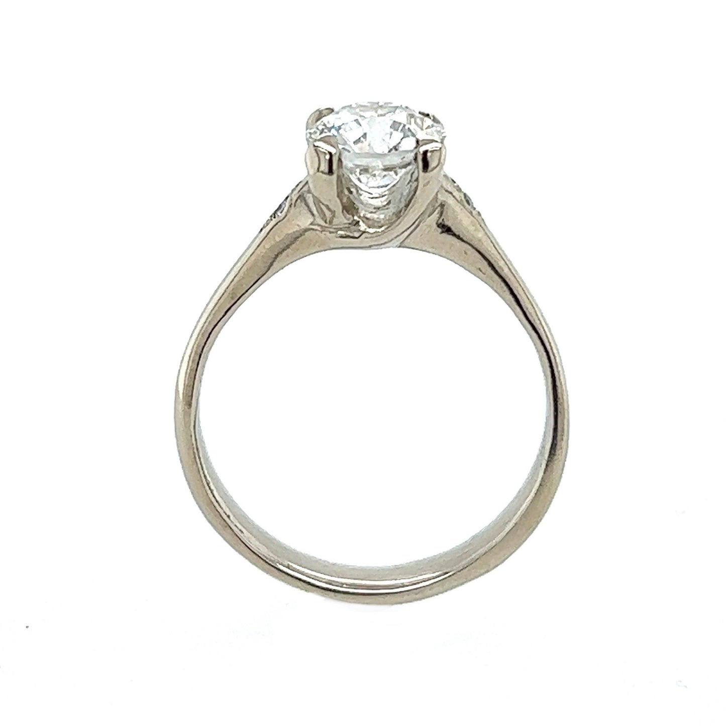 The Accented Woven Tapered- .1.05ct Old Euro Diamond