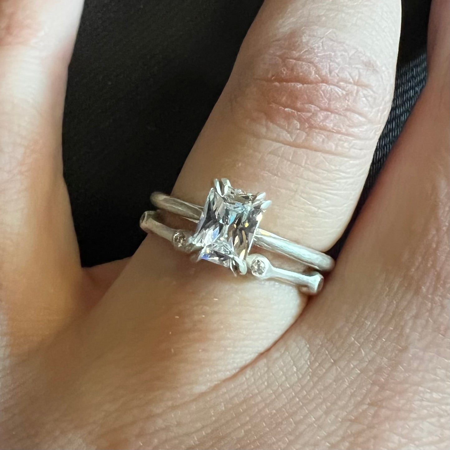 e. scott nuptials… The Dainty Double engagement ring