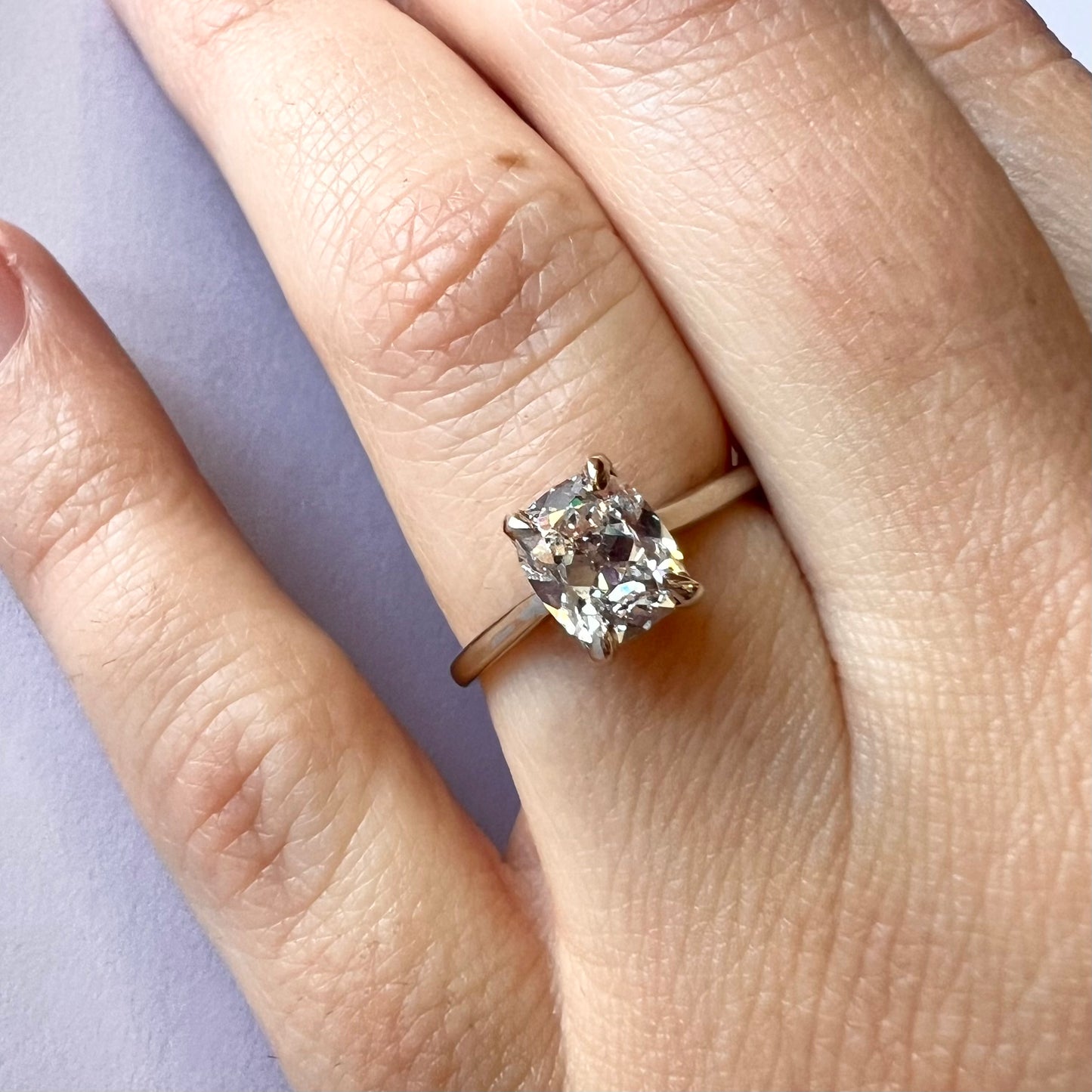 The Dainty Long Cushion- 1.6ct Lab Diamond