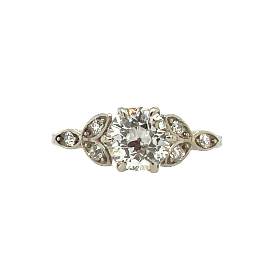 The Petal- 1.1ct Old European Diamond & 14k white gold