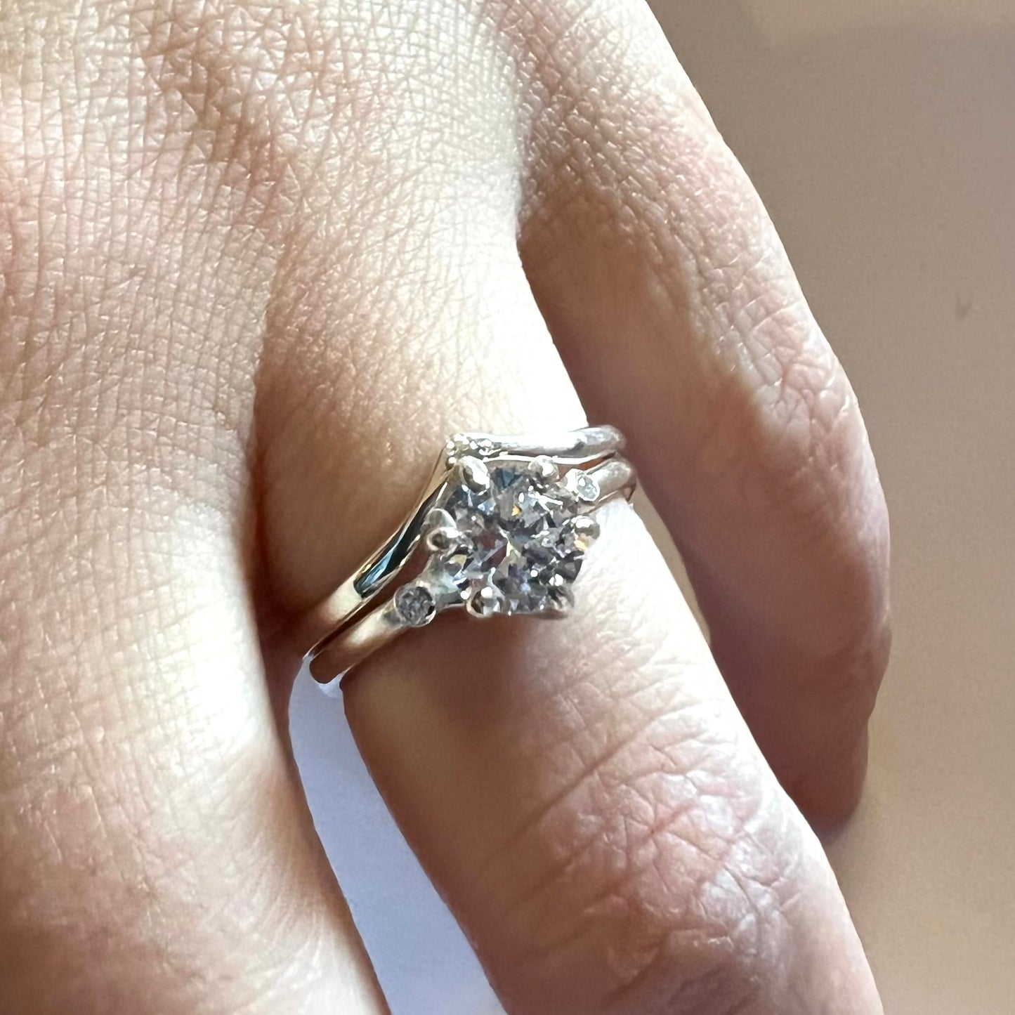 e. scott nuptials… The 6 Prong Swoop engagement ring