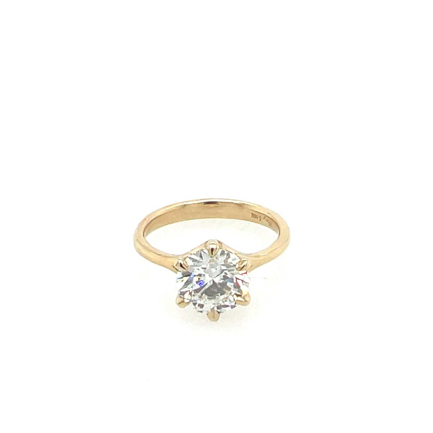 6 Prong Swoop- 2.09ct Lab diamond