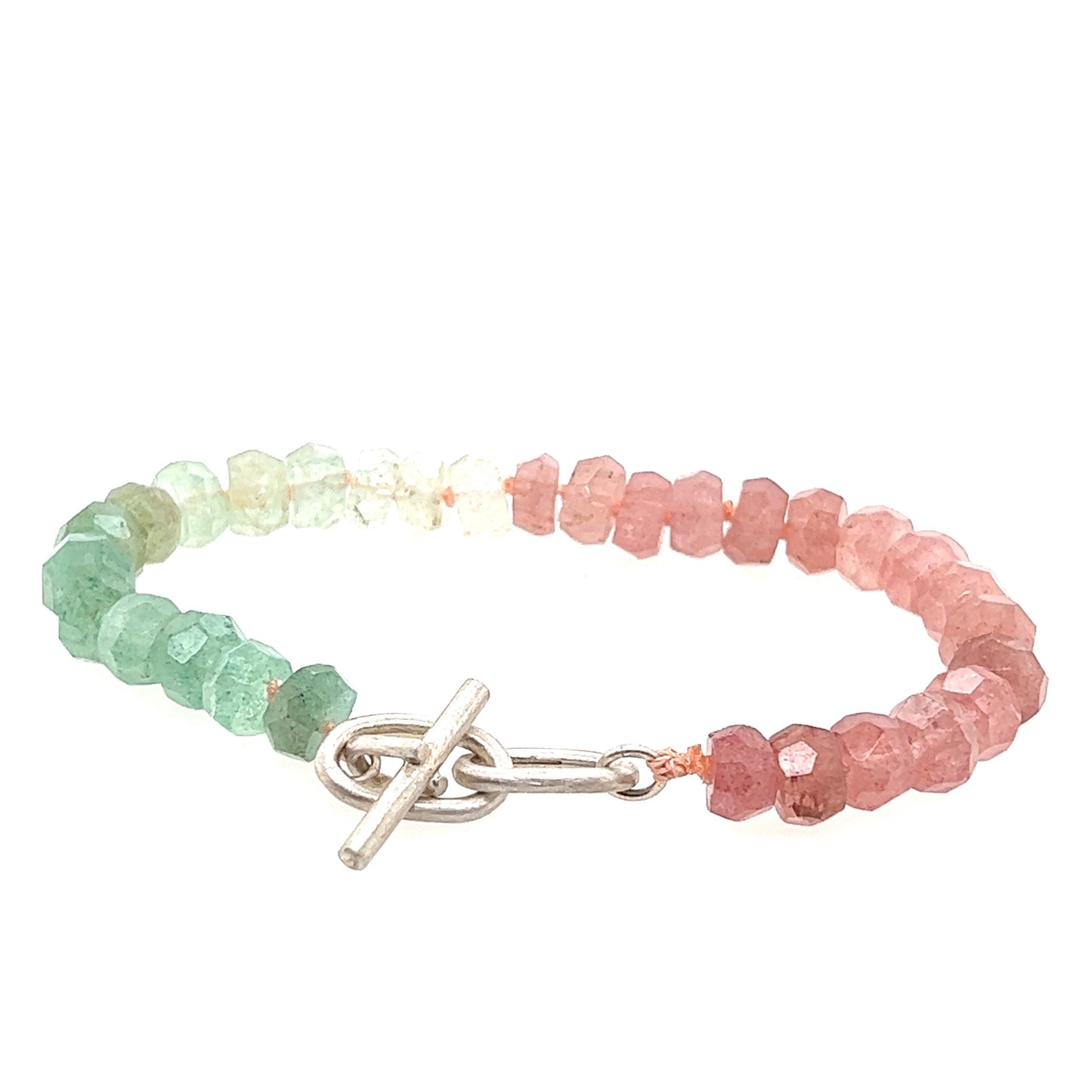 Toggle Bracelet- Multicolored Tourmaline