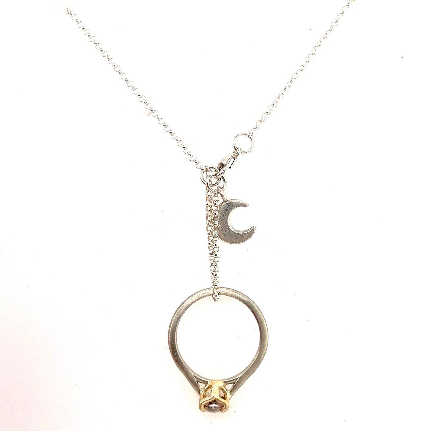 Ring Keeper Necklace-Moon