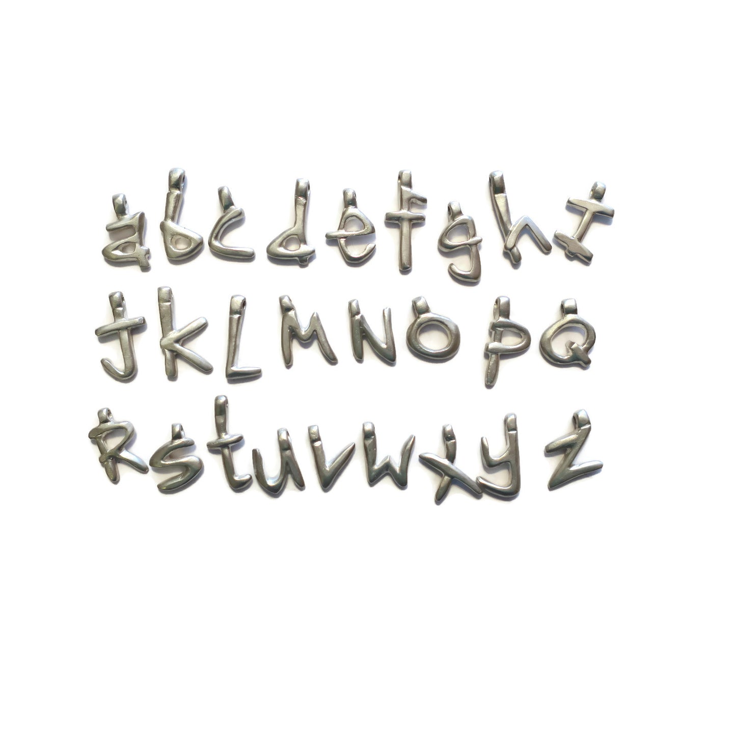 R - handwritten letter necklace