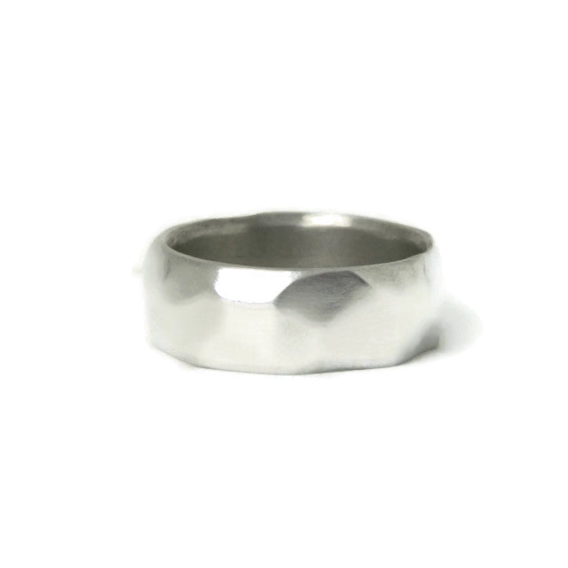 e. scott nuptials... The Facet Wide Wedding Ring
