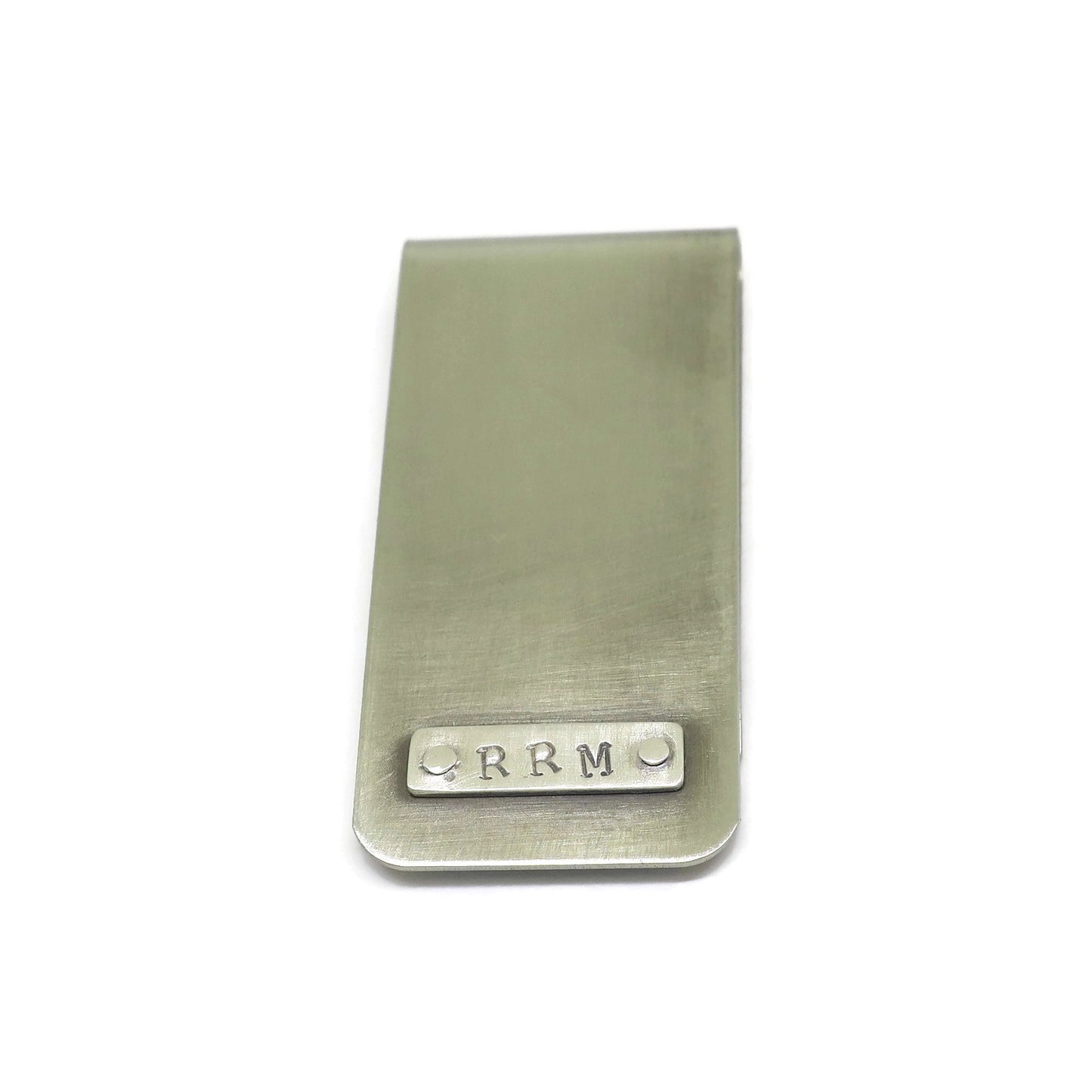 custom initials money clip