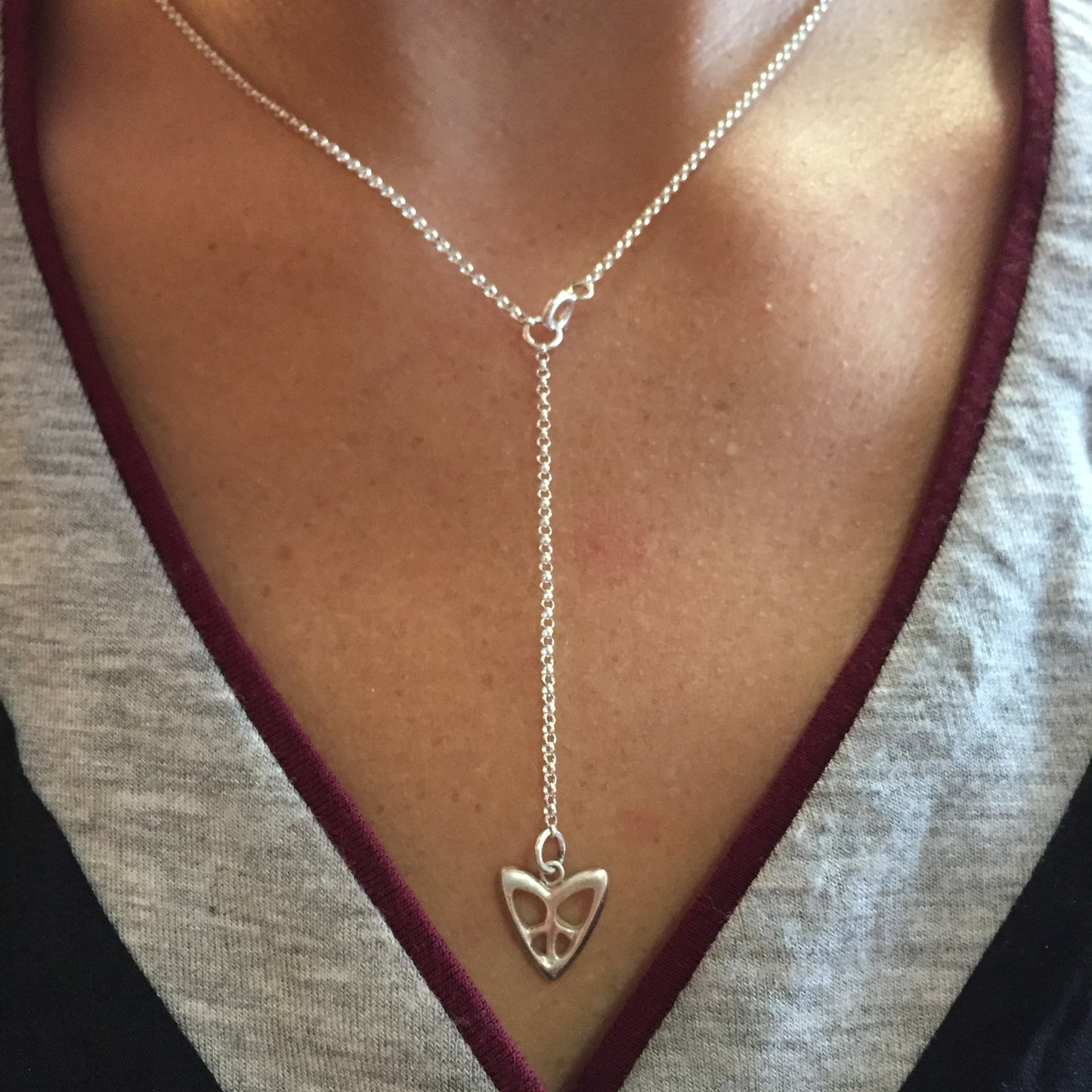 Ring Keeper Necklace- Peace & Love