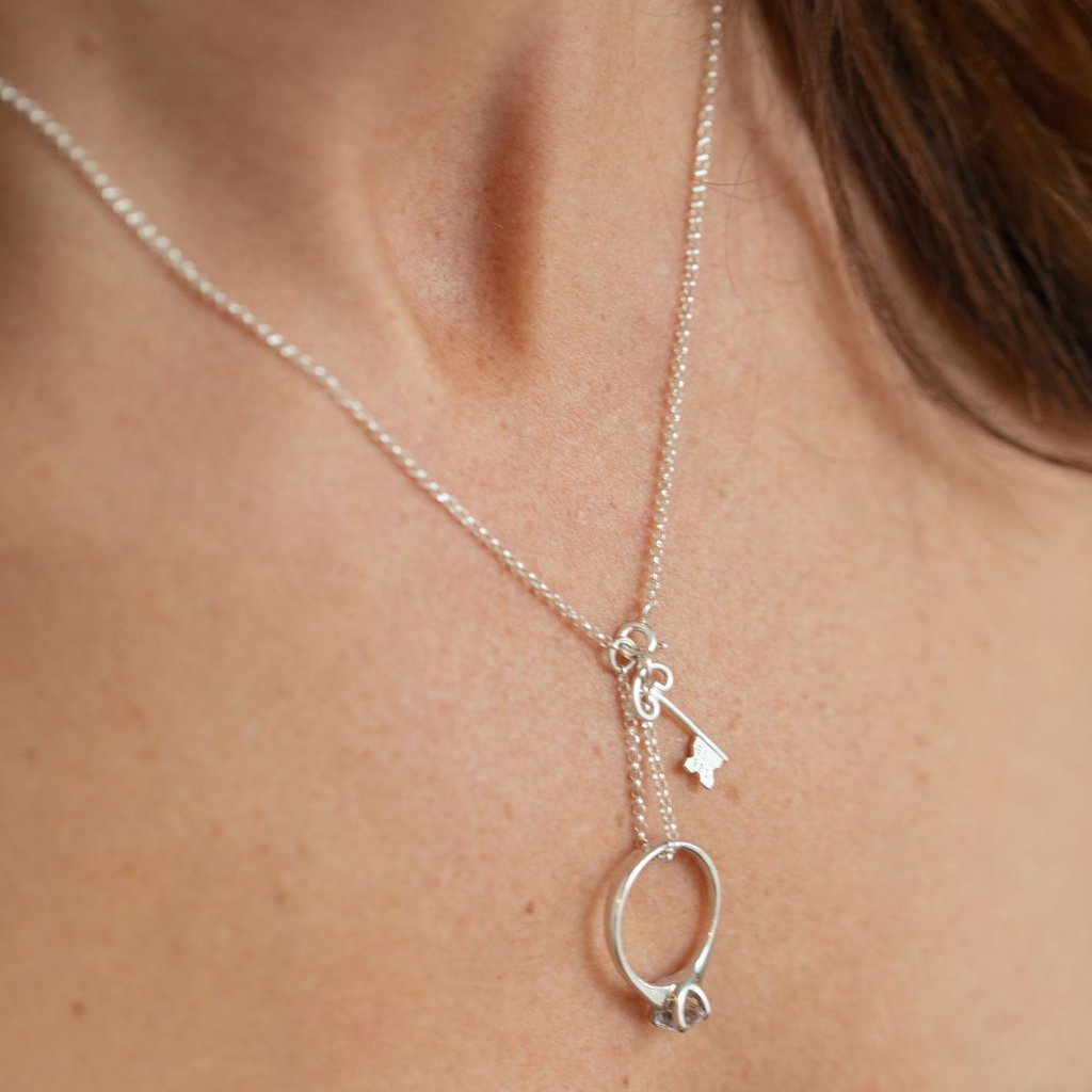 Ring Keeper Necklace- Key