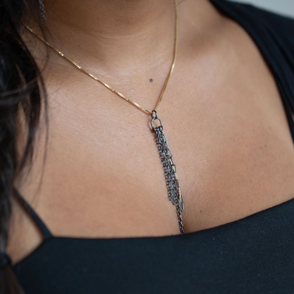 Riptide Necklace- Hint of Gold