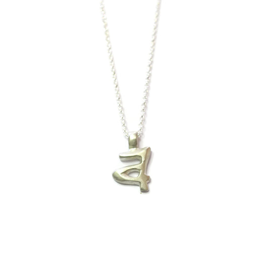 a - handwritten letter necklace