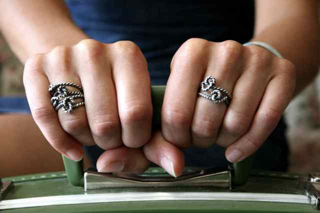 forget-me-knot stack ring - e. scott originals