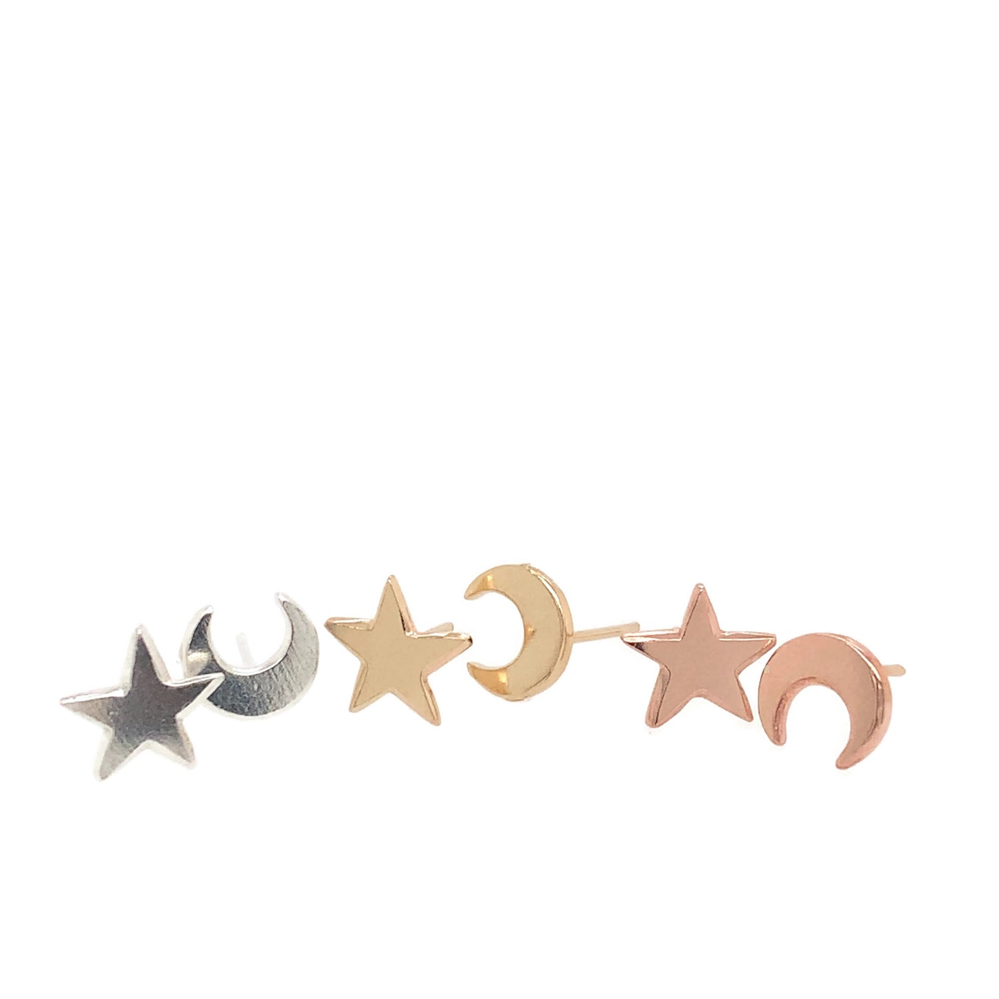 Moon & Star Studs