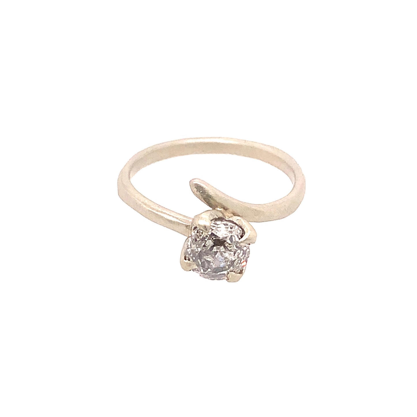 The Branch Engagement- .94ct Salt & Pepper Diamond & 14k white gold