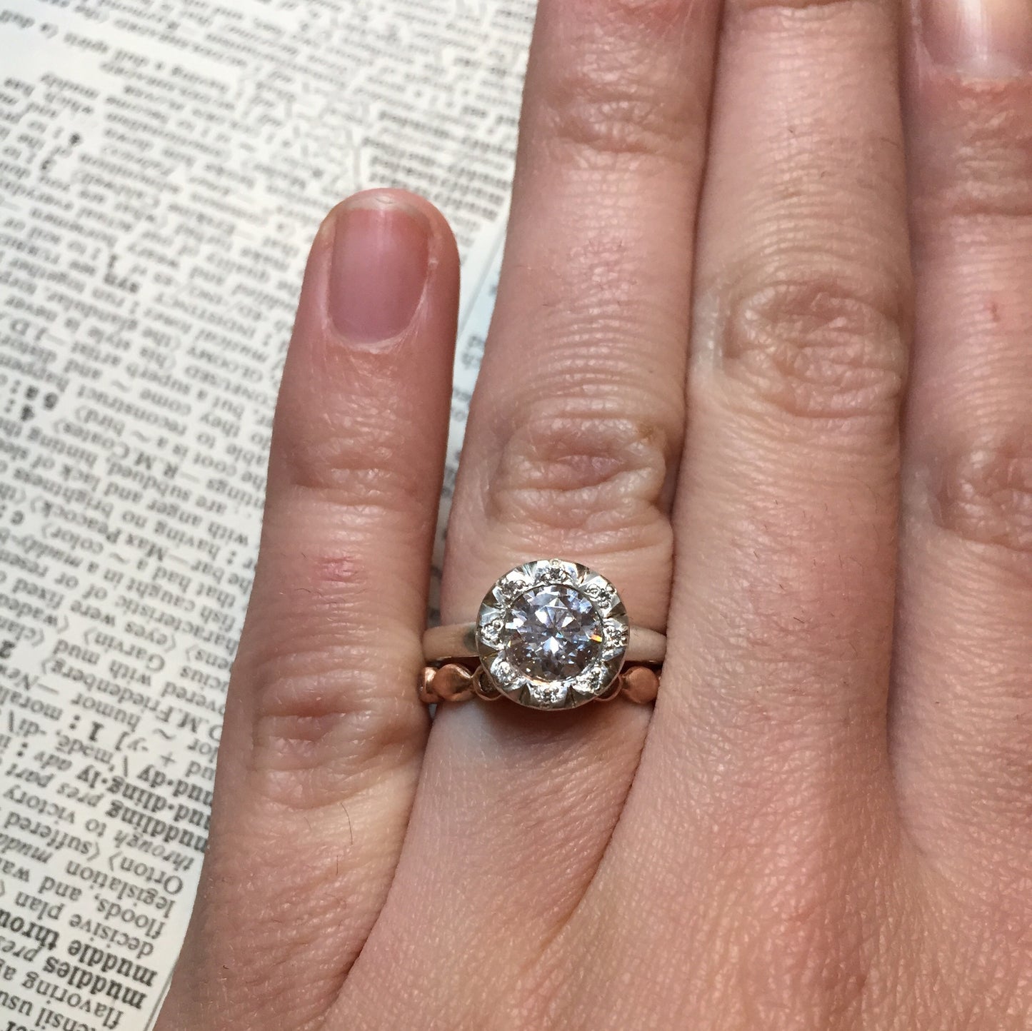 e. scott nuptials... The Modern Halo Engagement Ring