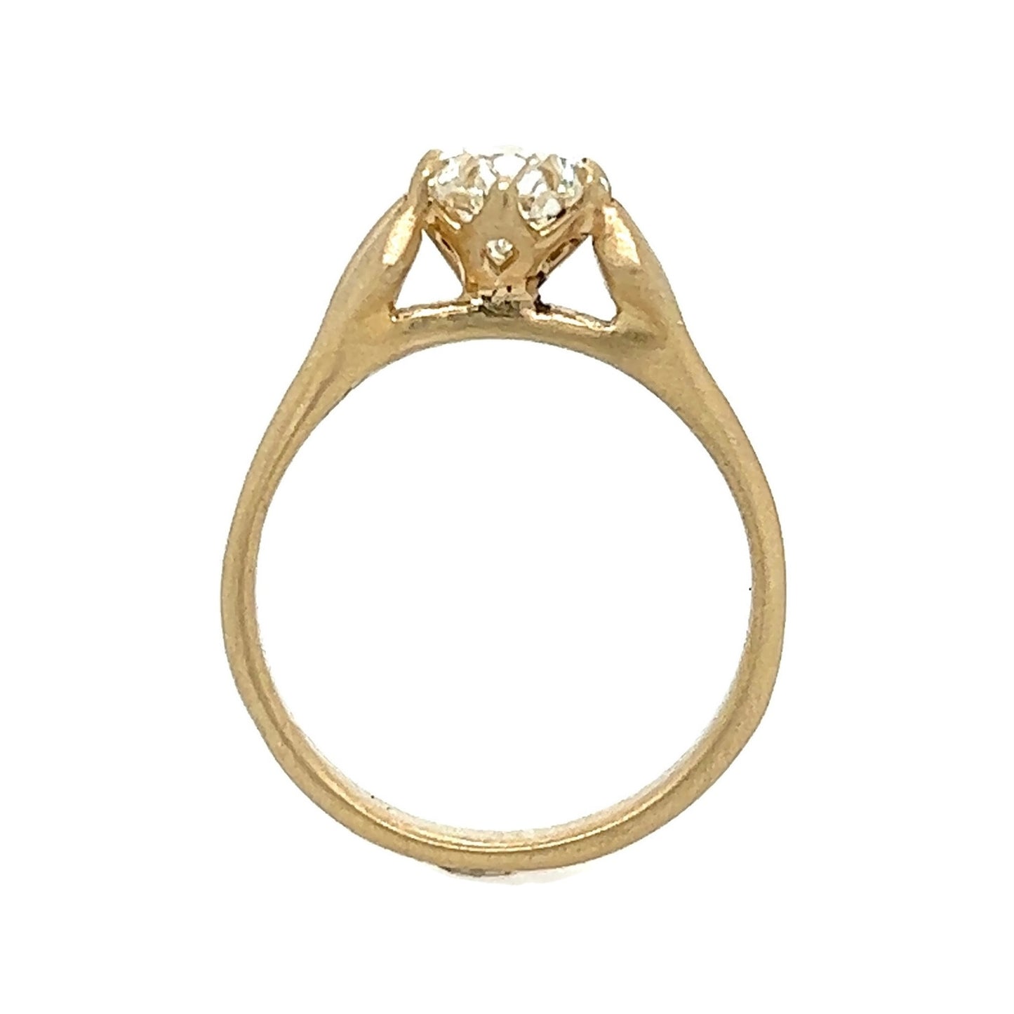 The Nouveau- 1.01ct transitional cut diamond & 14k yellow gold