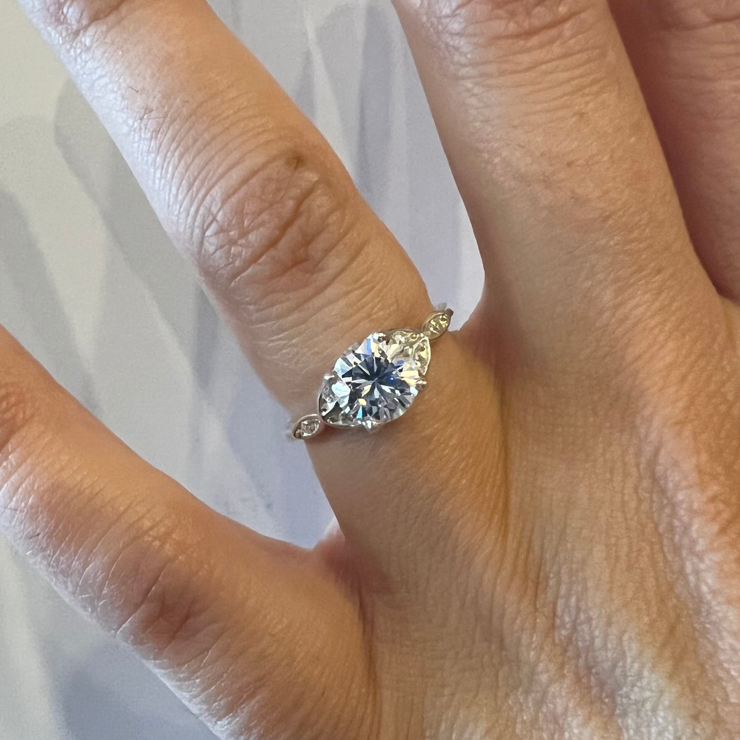 e. scott nuptials… The Nouveau engagement ring