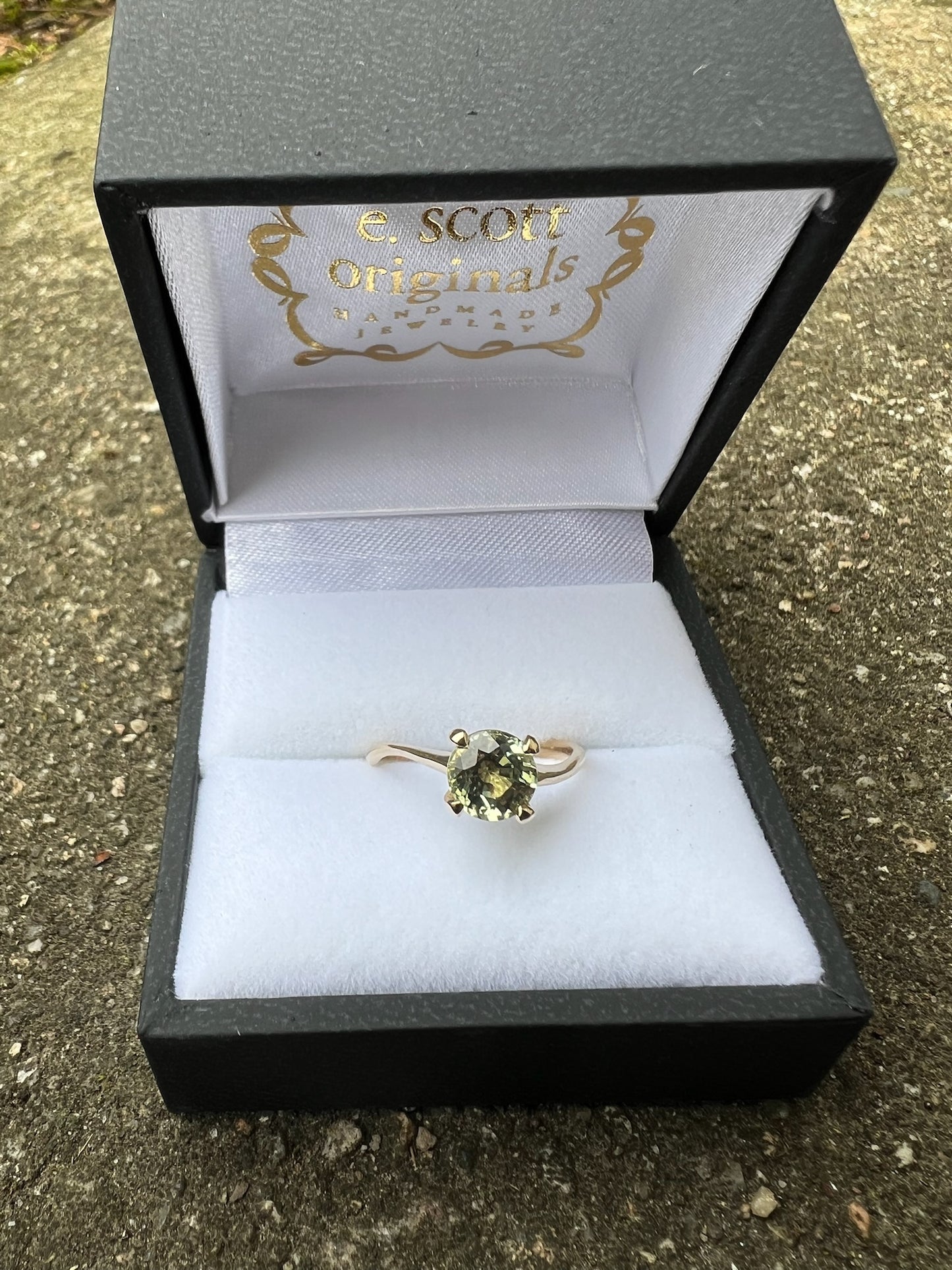 e. scott nuptials... The Wavy Woven Solitaire Engagement Ring