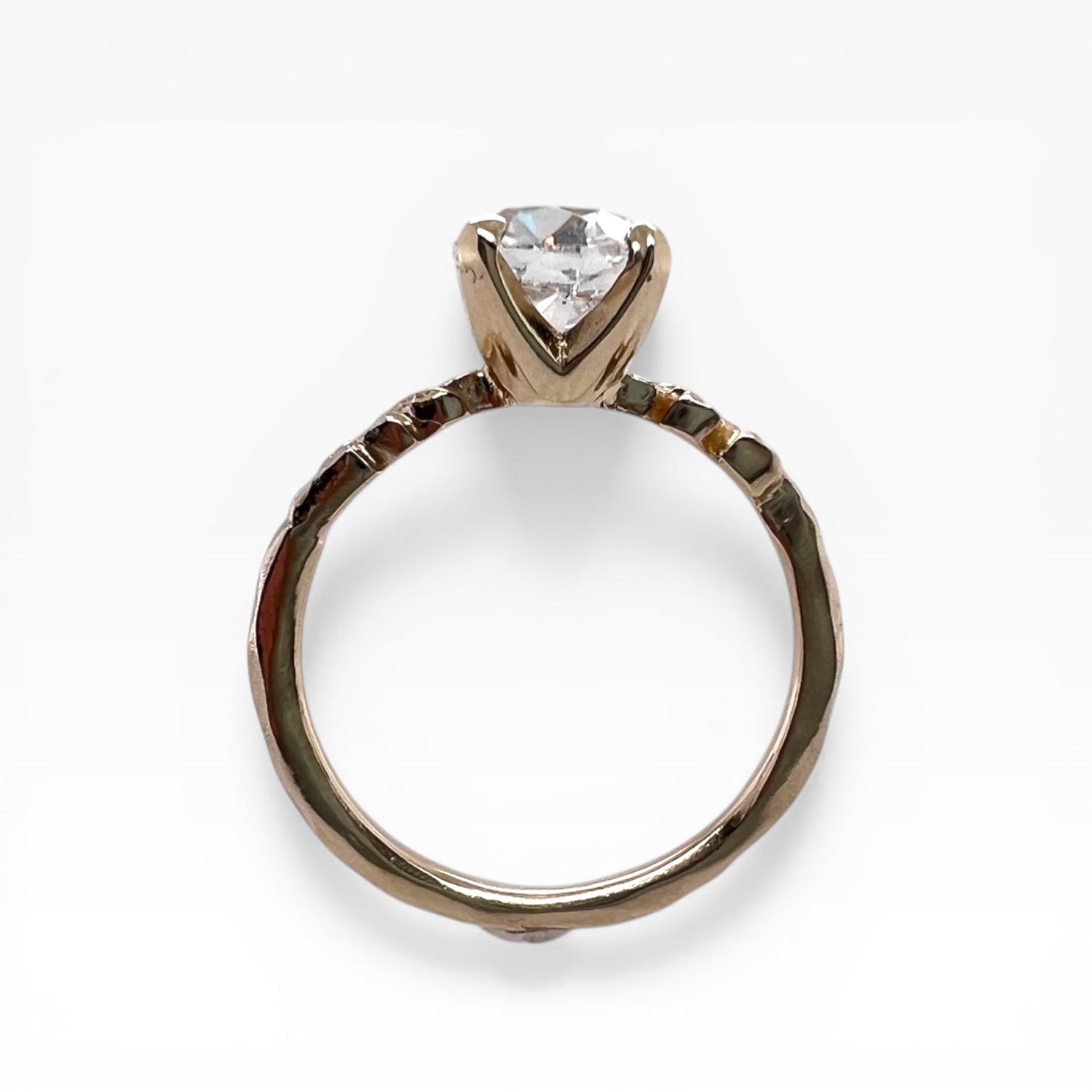 The Garden-Round 1.87ct LAB diamond & 14k yellow gold