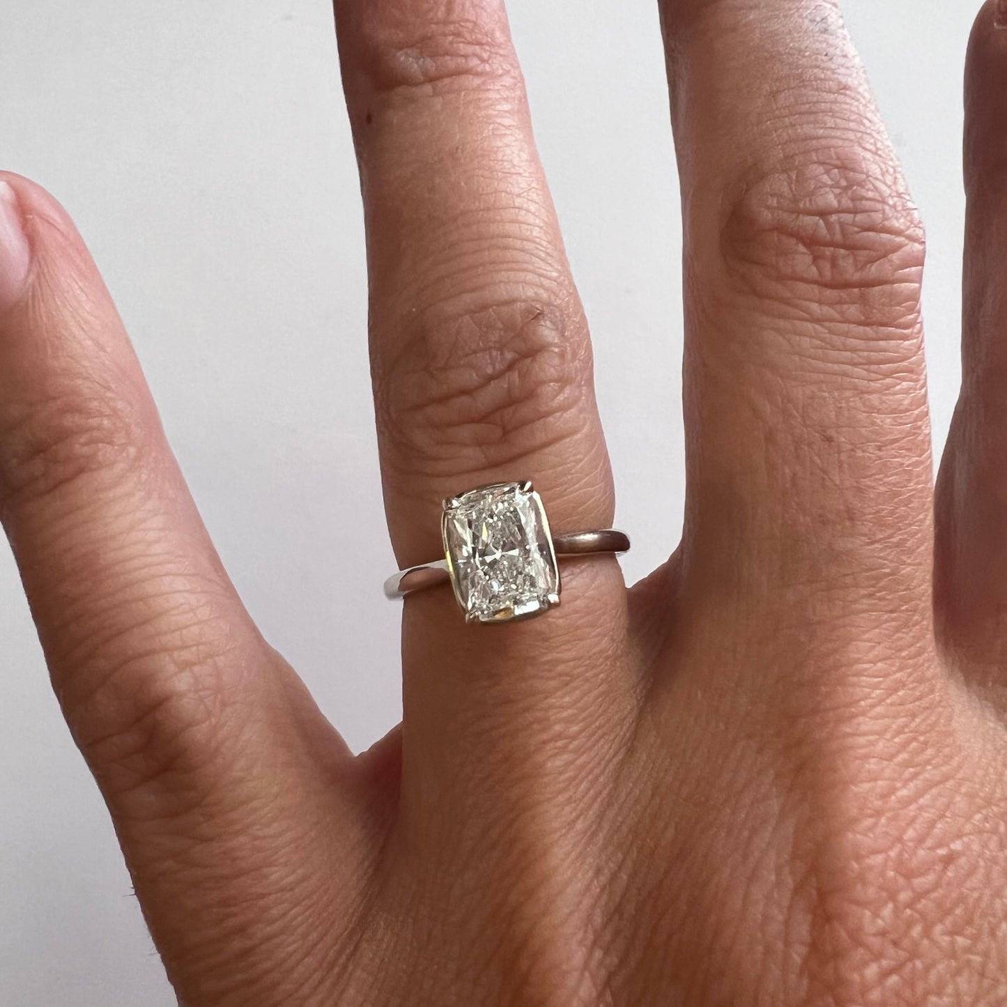 The Dainty Combo- 1.59ct LAB diamond & 14k White Gold