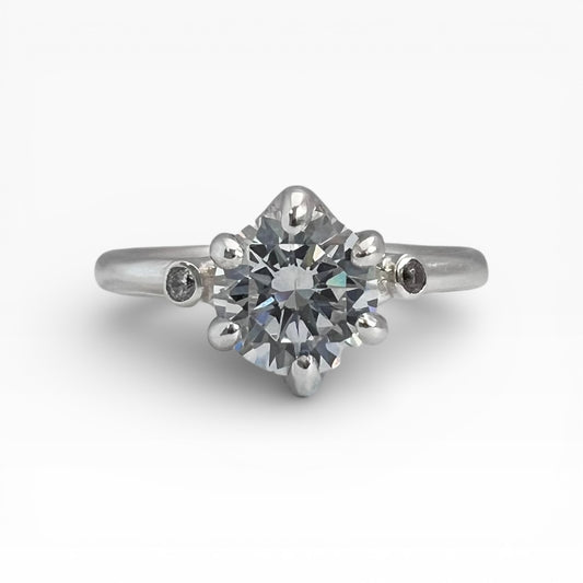 e. scott nuptials... The 6 Prong Swoop Engagement Ring