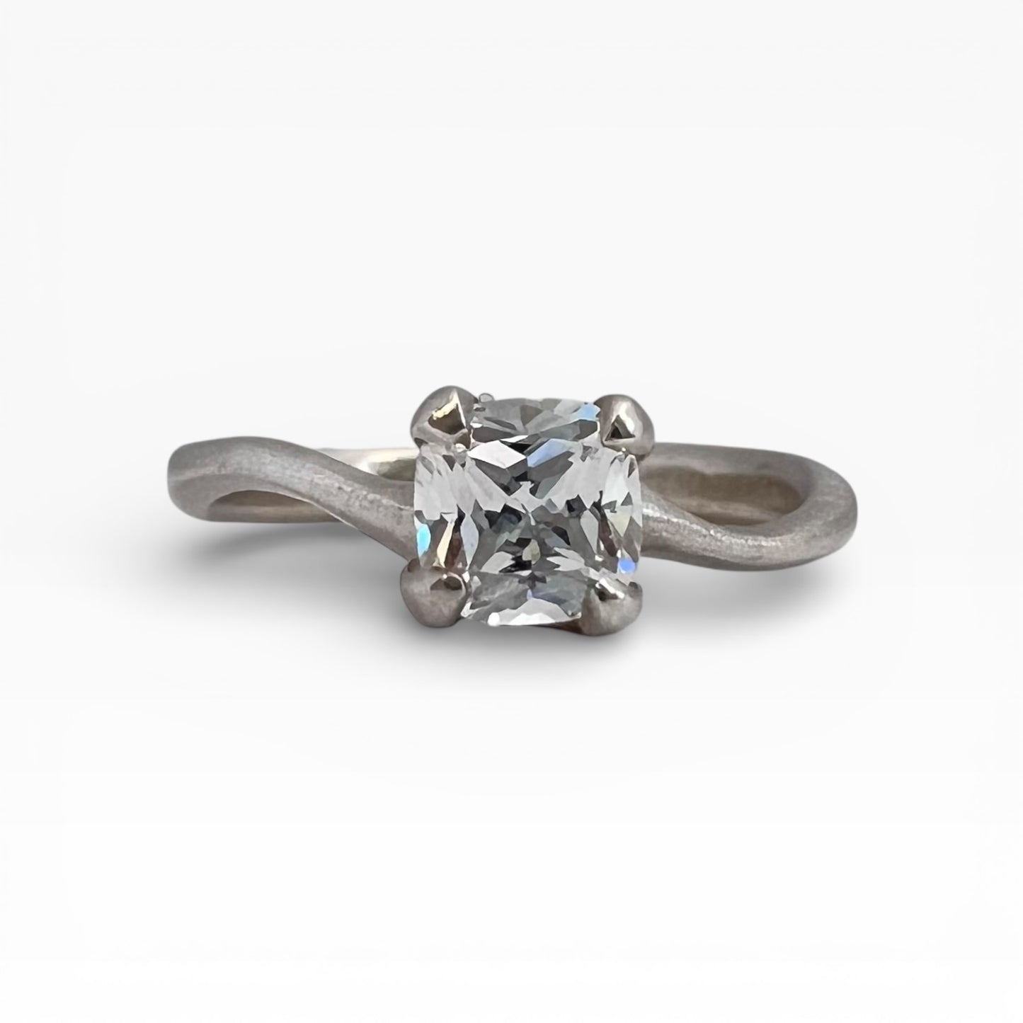 e. scott nuptials... The Wavy Woven Solitaire Engagement Ring