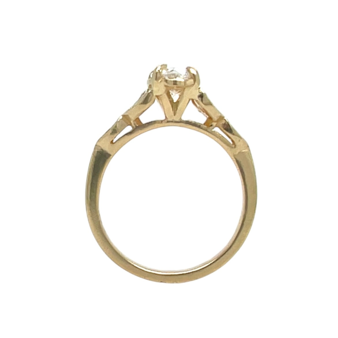 The Petal- 1ct Reclaimed Diamond, Montana Sapphires & 14k yellow gold