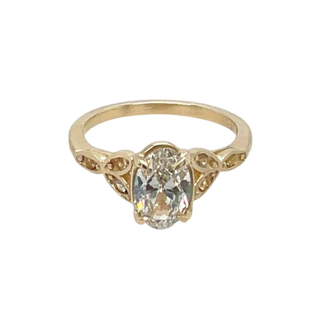 The Petal- 1ct Reclaimed Diamond, Montana Sapphires & 14k yellow gold