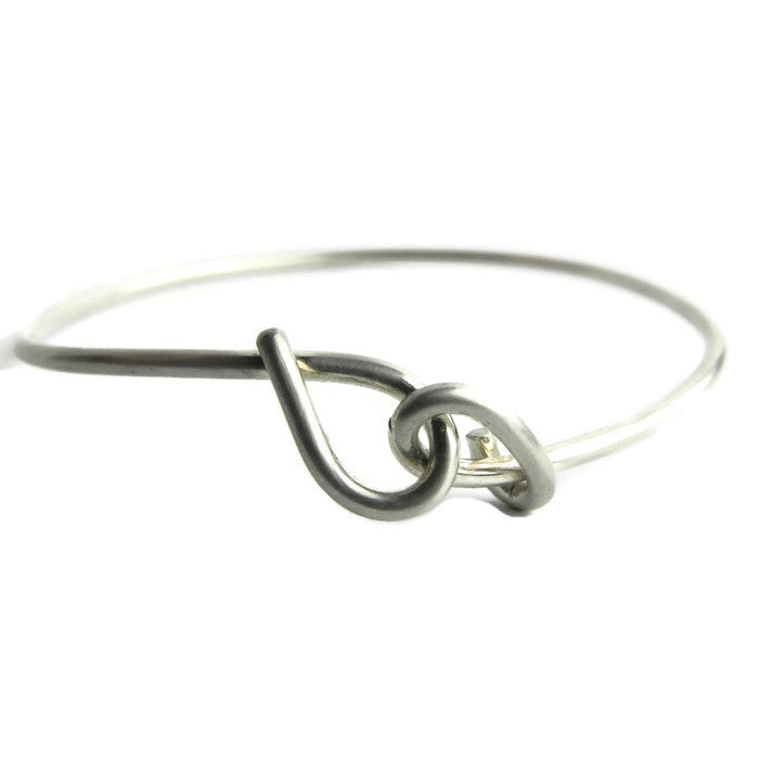 forget-me-knot plain bangle - e. scott originals