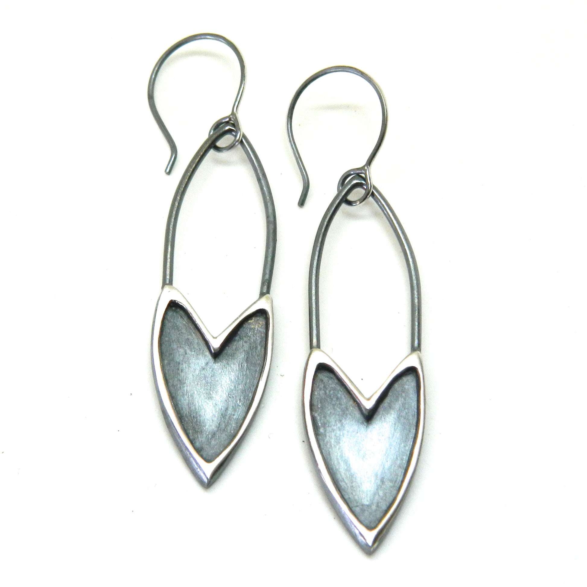 The Revival shielded heart earrings - e. scott originals
