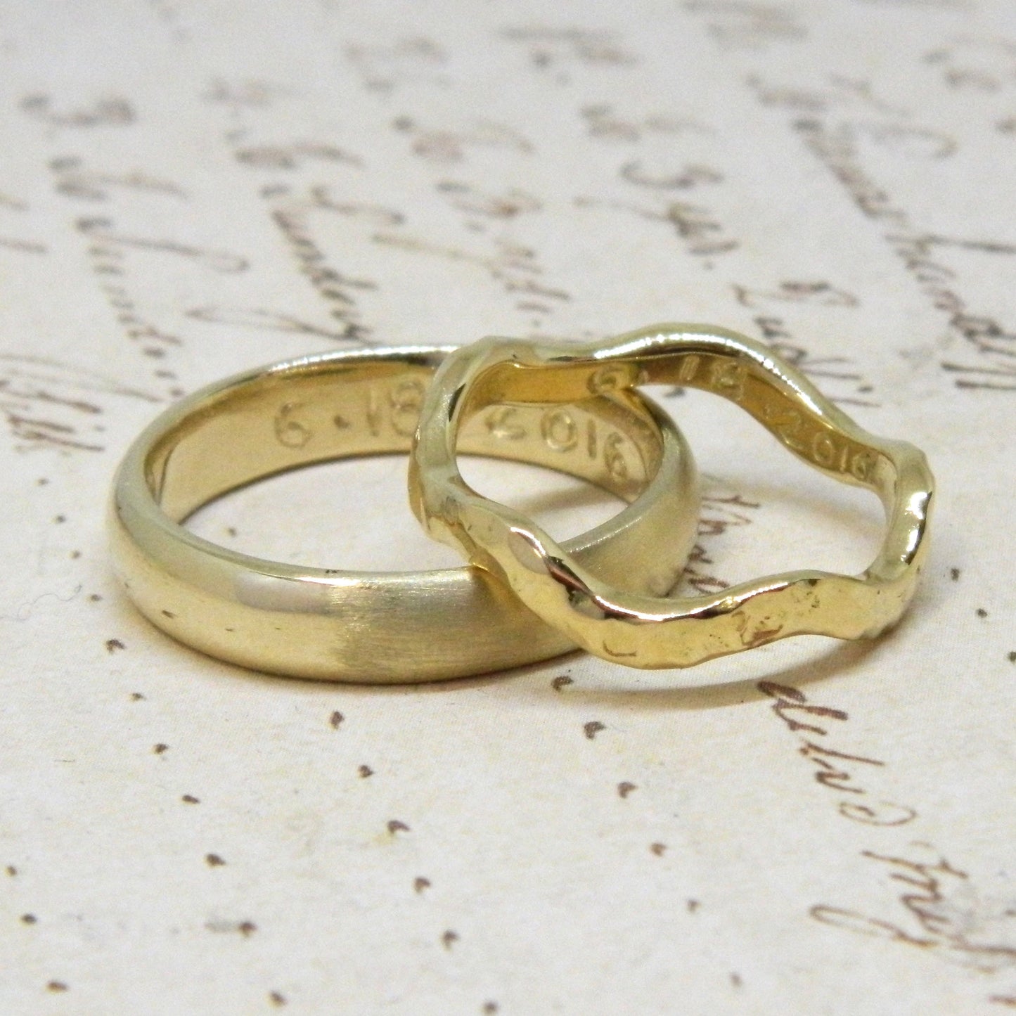 e. scott nuptials... The Classic 1/2 Round Thin Wedding Ring