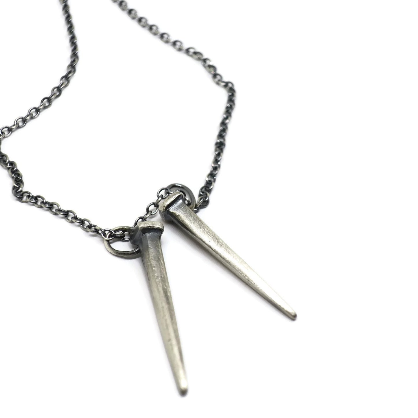 double nail necklace