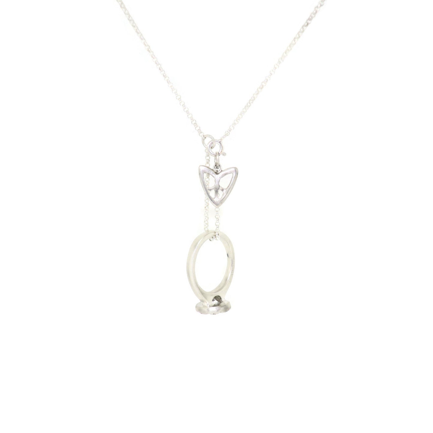 Ring Keeper Necklace- Peace & Love