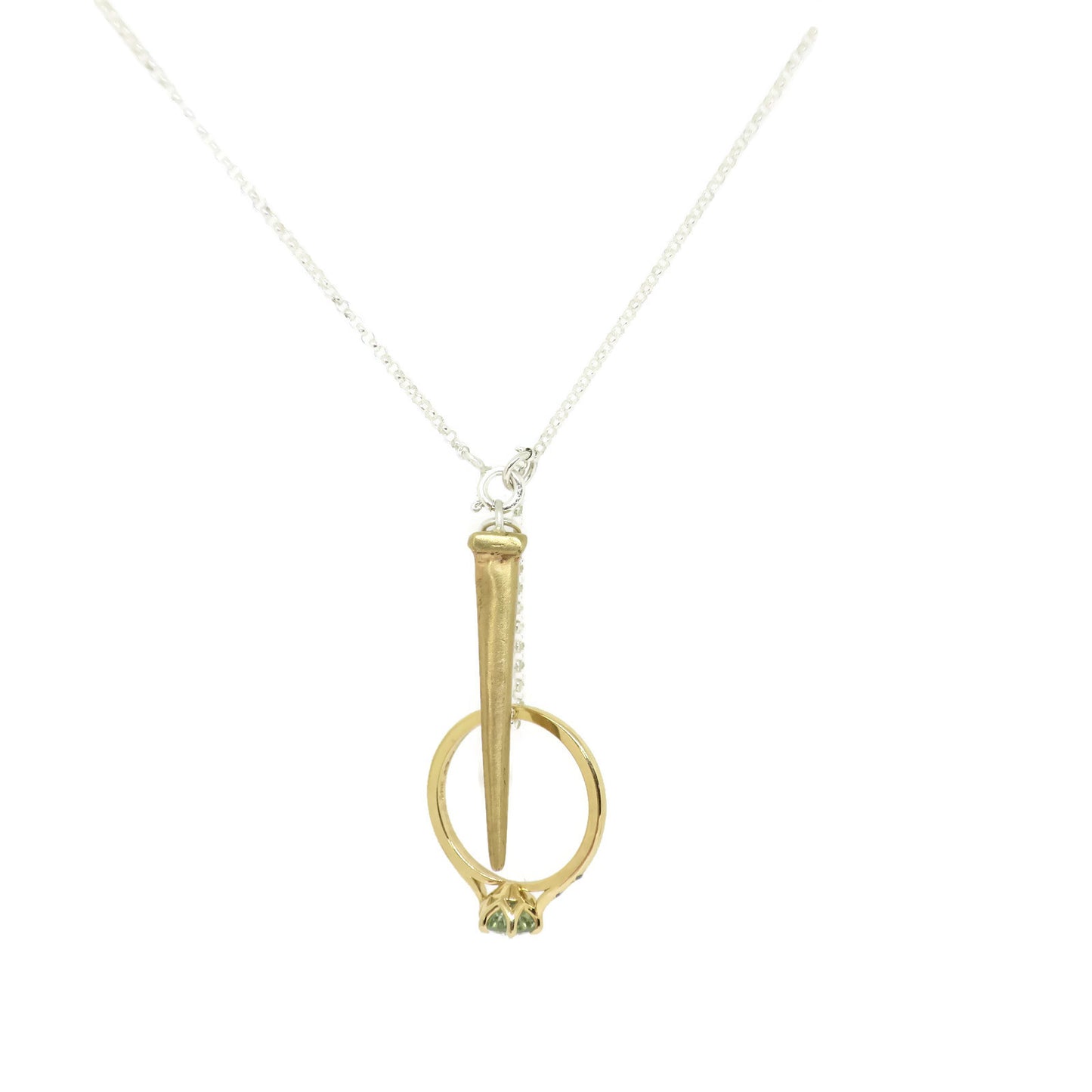 Ring Keeper Necklace- Nail