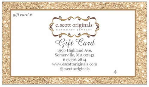 e. scott originals gift card