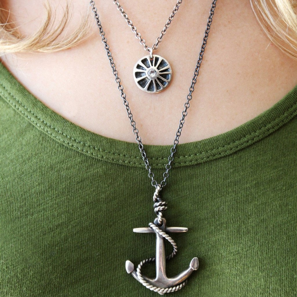 large anchor necklace - e. scott originals