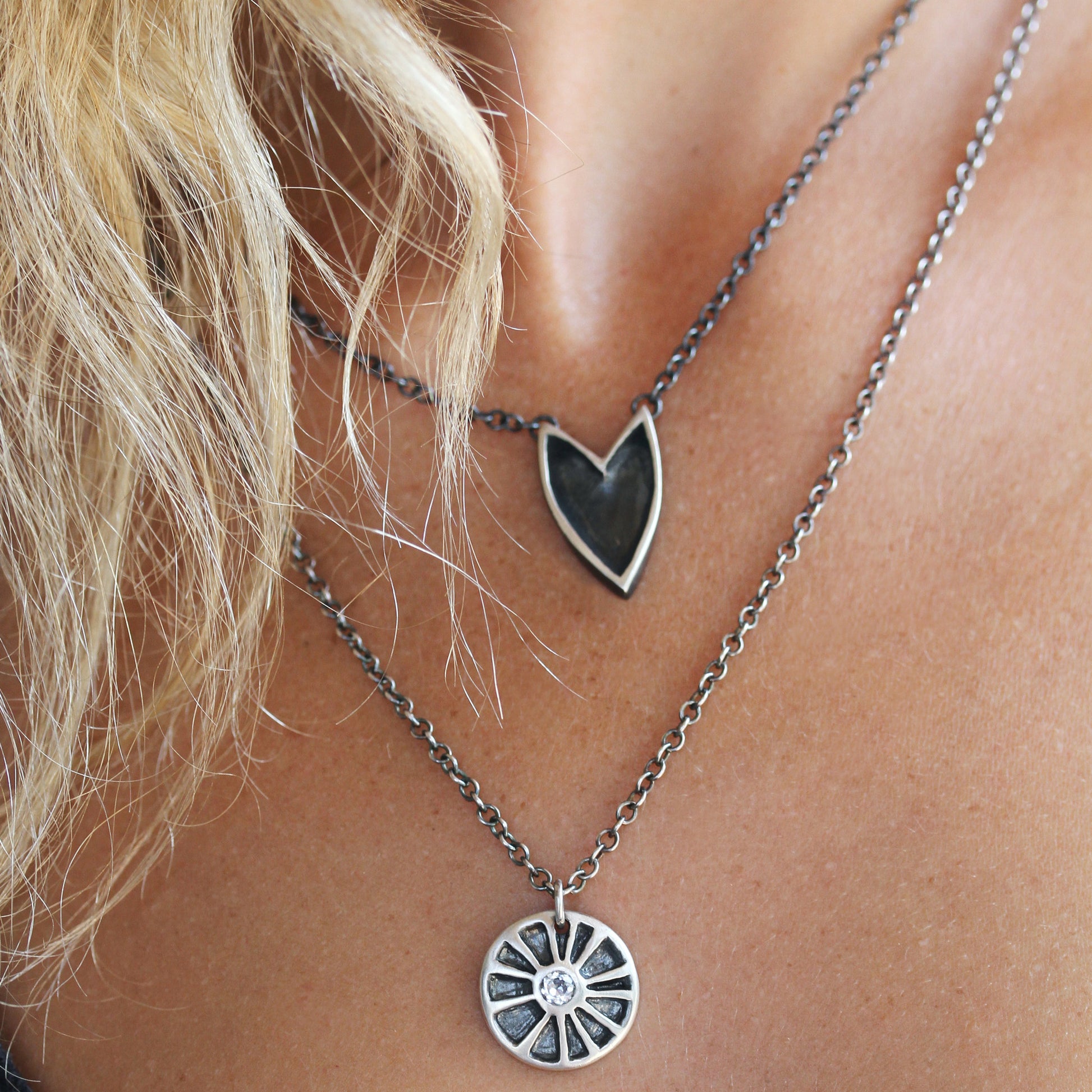 The Revival shielded heart necklace - e. scott originals