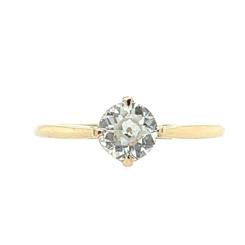 The Dainty Compass Solitaire-.67ct Old Euro Cut Diamond