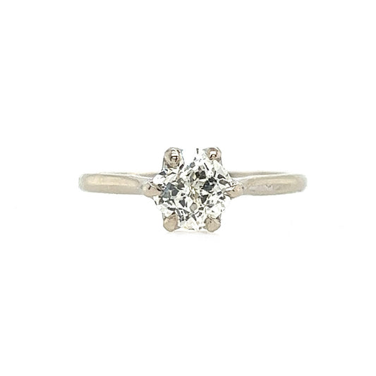 The Dainty Flora- 1.04ct Crown Jubilee Diamond & 14k White Gold