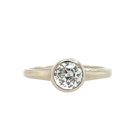 The Modern- .81ct Crown Jubilee Diamond & 14k White Gold
