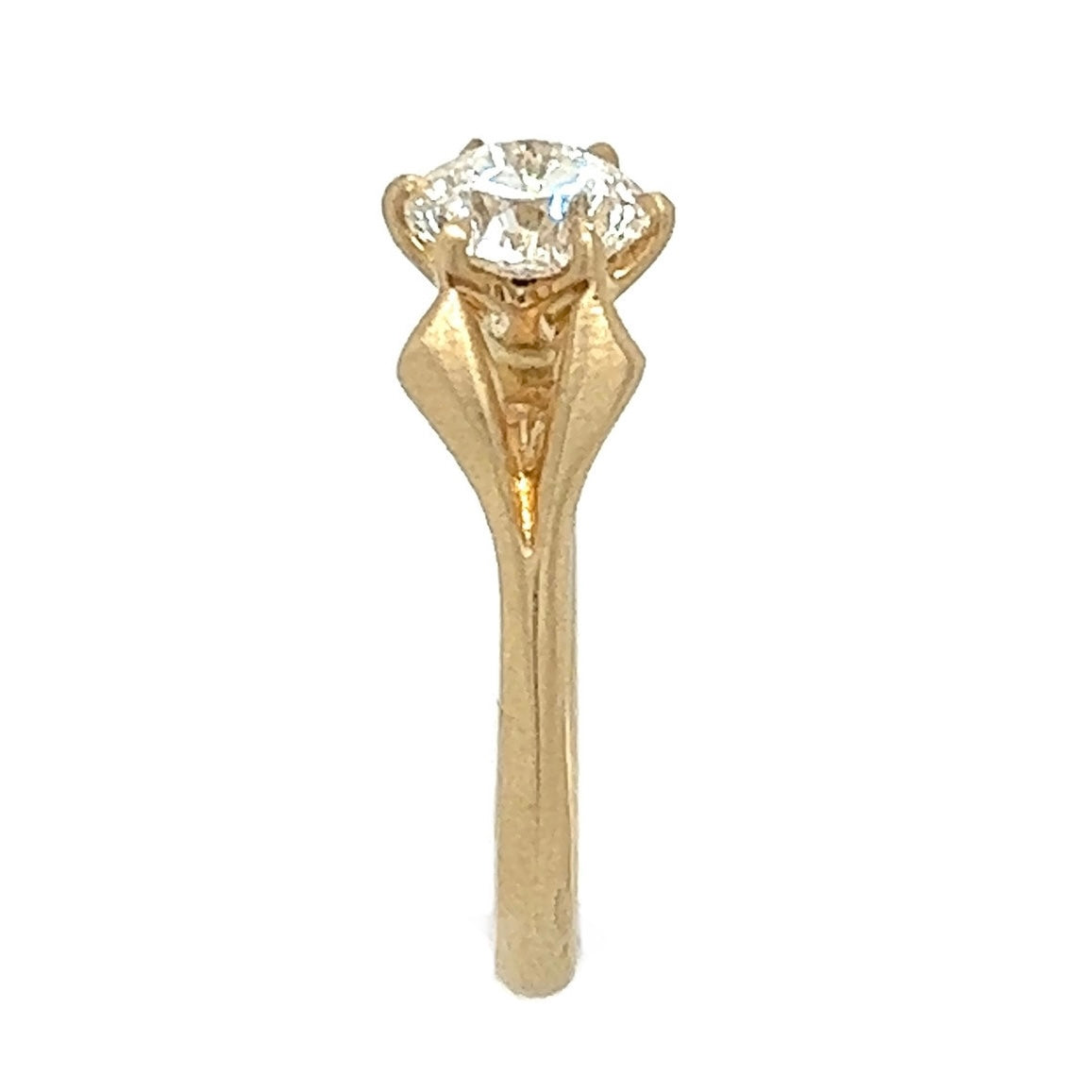 The Nouveau- 1.01ct transitional cut diamond & 14k yellow gold